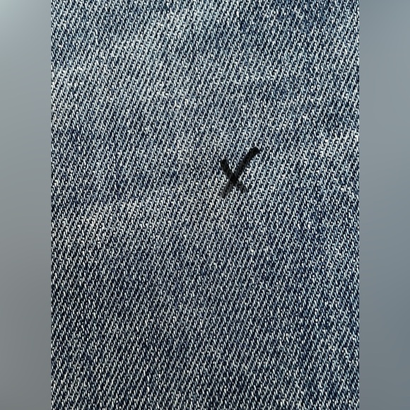 Madewell Medium Wash Straight Crop Frayed Denim Jeans Size 30 - Picture 8 of 10